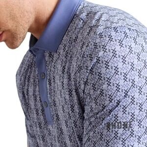 New‎ Rhone Polo Mens XXL 2XL Tech Performance Geometric Stretch Shirt Golf Sport